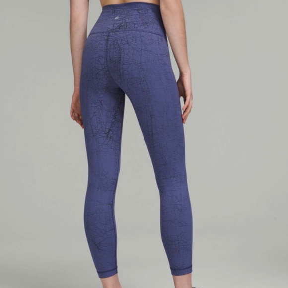 NWT Lululemon Wunder Train High-Rise Tight 25" Blue Thread Dye (Size 4) - Picture 2 of 10